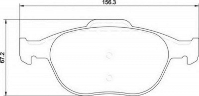 MAGNETI MARELLI 363700201261 -  Комплект тормозных колодок, дисковый тормоз